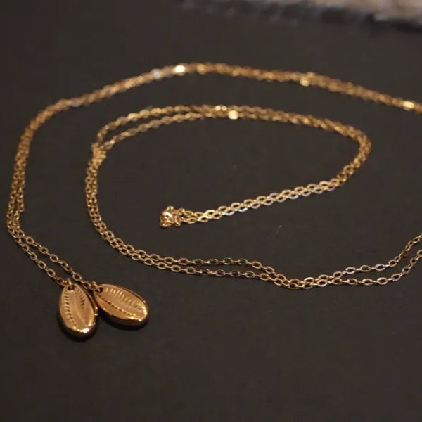 Aida Cowries Infinity Necklace - African-Inspired Handcrafted Jewelry by Doore Dasi - Dooredasi