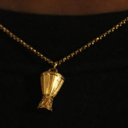 Djembe Drum Pendant - Unique African Jewelry Piece by Doore Dasi - Dooredasi