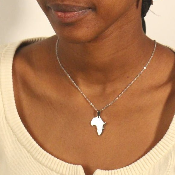 Gorad 18k Gold Plated African Map Necklace - Elegant Cultural Symbol by Doore Dasi - Dooredasi