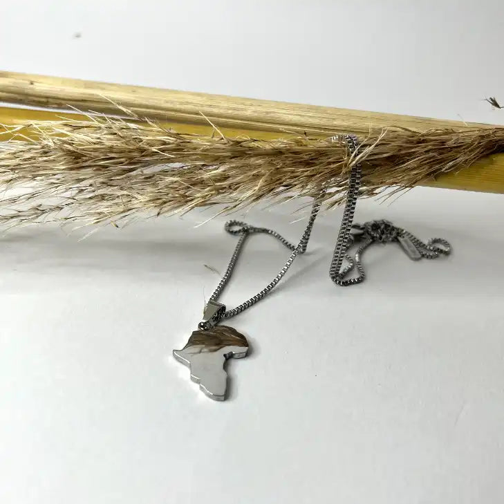 Gorad 18k Gold Plated African Map Necklace - Elegant Cultural Symbol by Doore Dasi - Dooredasi